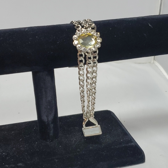 Bijou Drive silver bracelet with crystal rhinestones - Picture 2 of 4